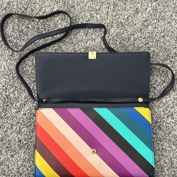 Rainbow Striped Clutch/Cross Body Bag - Picture 6 of 10